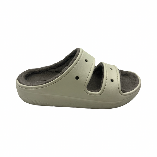 Sandals Flats By Crocs In Tan, Size:8