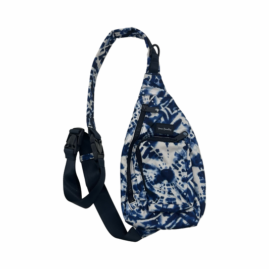 Backpack By Vera Bradley In Blue & White, Size:Small