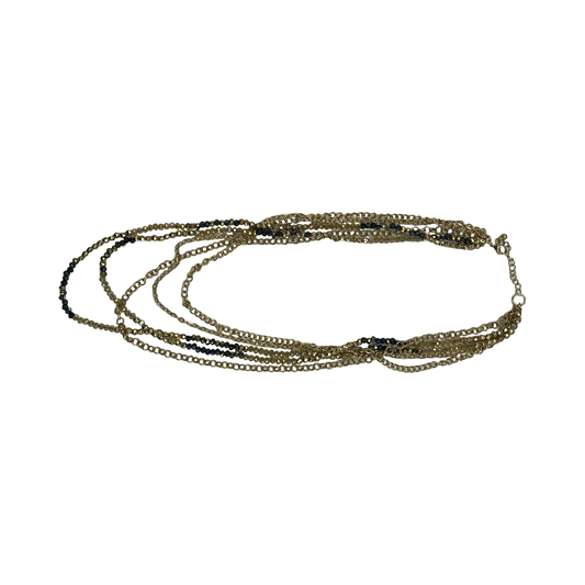 Necklace Layered By Clothes Mentor In Gold & Grey