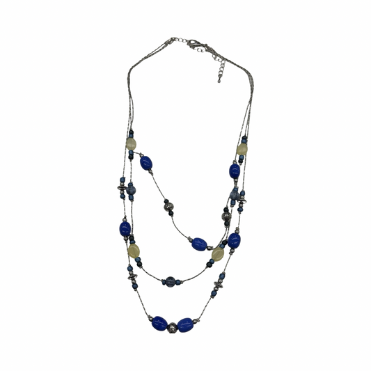 Necklace Layered By Clothes Mentor In Blue & Silver