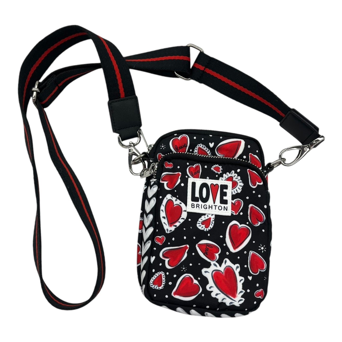 Crossbody By Brighton In Black & Red, Size:Small