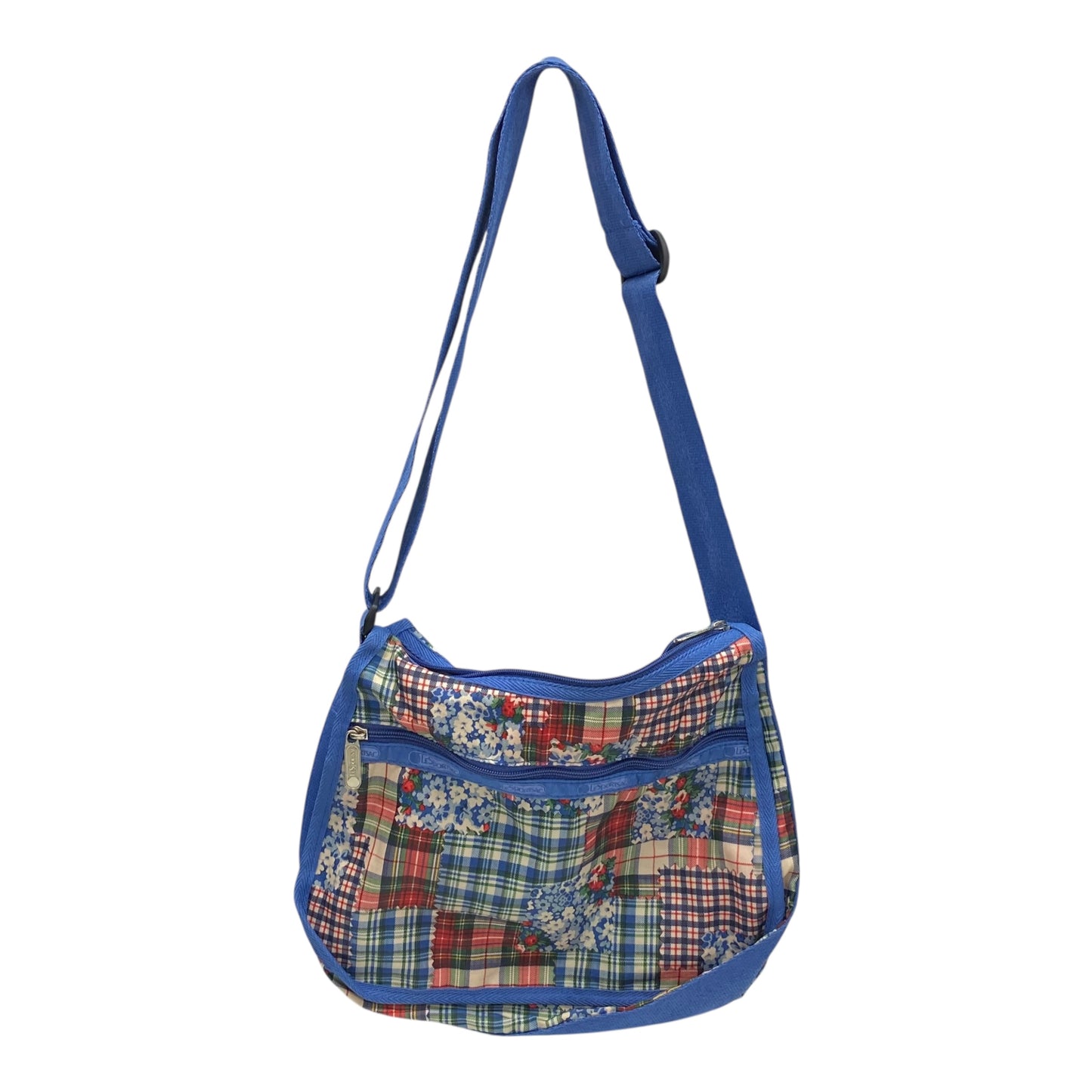 Crossbody By Le Sport Sac In Blue & Green, Size:Medium
