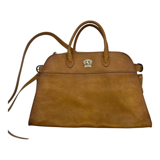 Tote Leather By Cmb In Tan, Size:Large