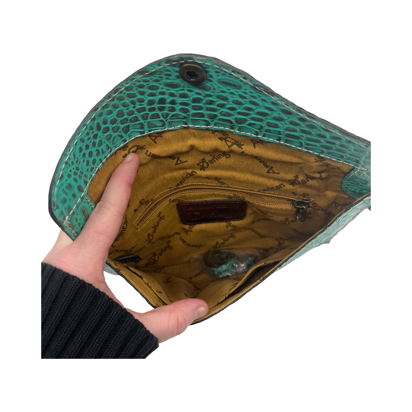 Wristlet By Clothes Mentor In Teal, Size:Medium