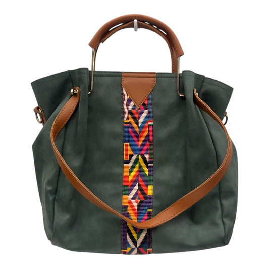Handbag By Clothes Mentor In Green, Size:Large