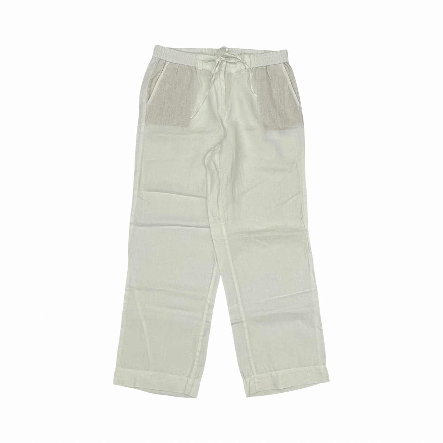 Pants Linen By Talbots In White, Size:10