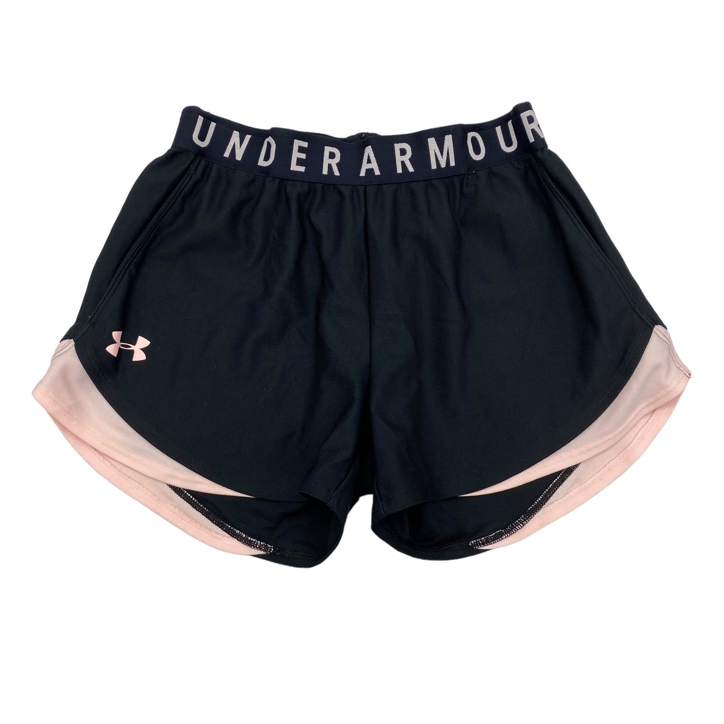 BLACK ATHLETIC SHORTS by UNDER ARMOUR Size:XS