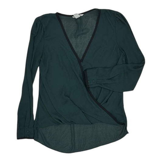 Blouse Ls By H&M In Green, Size:M