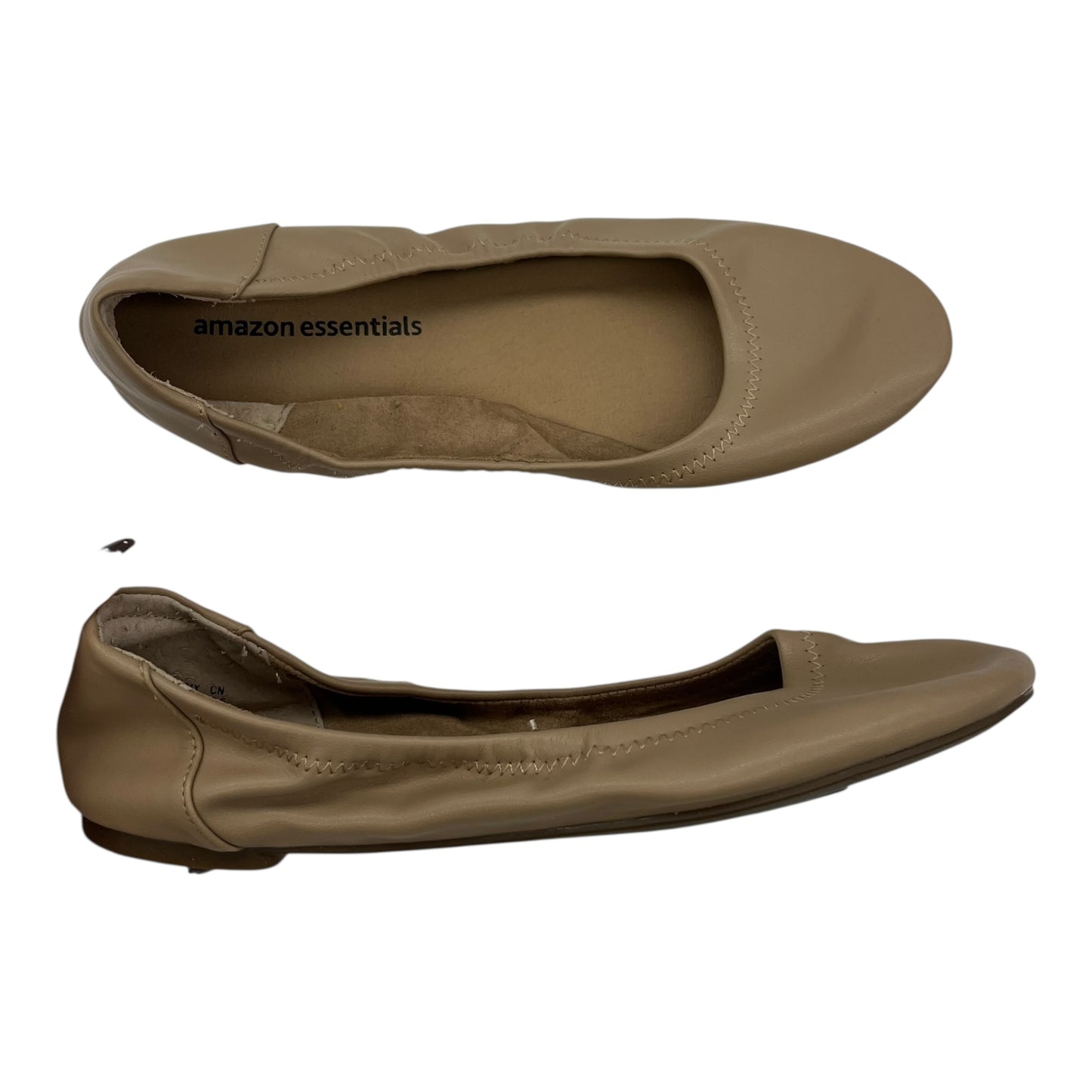 Shoes Flats By Amazon Essentials In Tan, Size:7.5