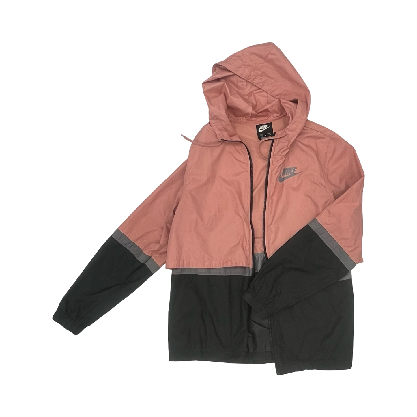 Athletic Jacket By Nike In Pink, Size:M