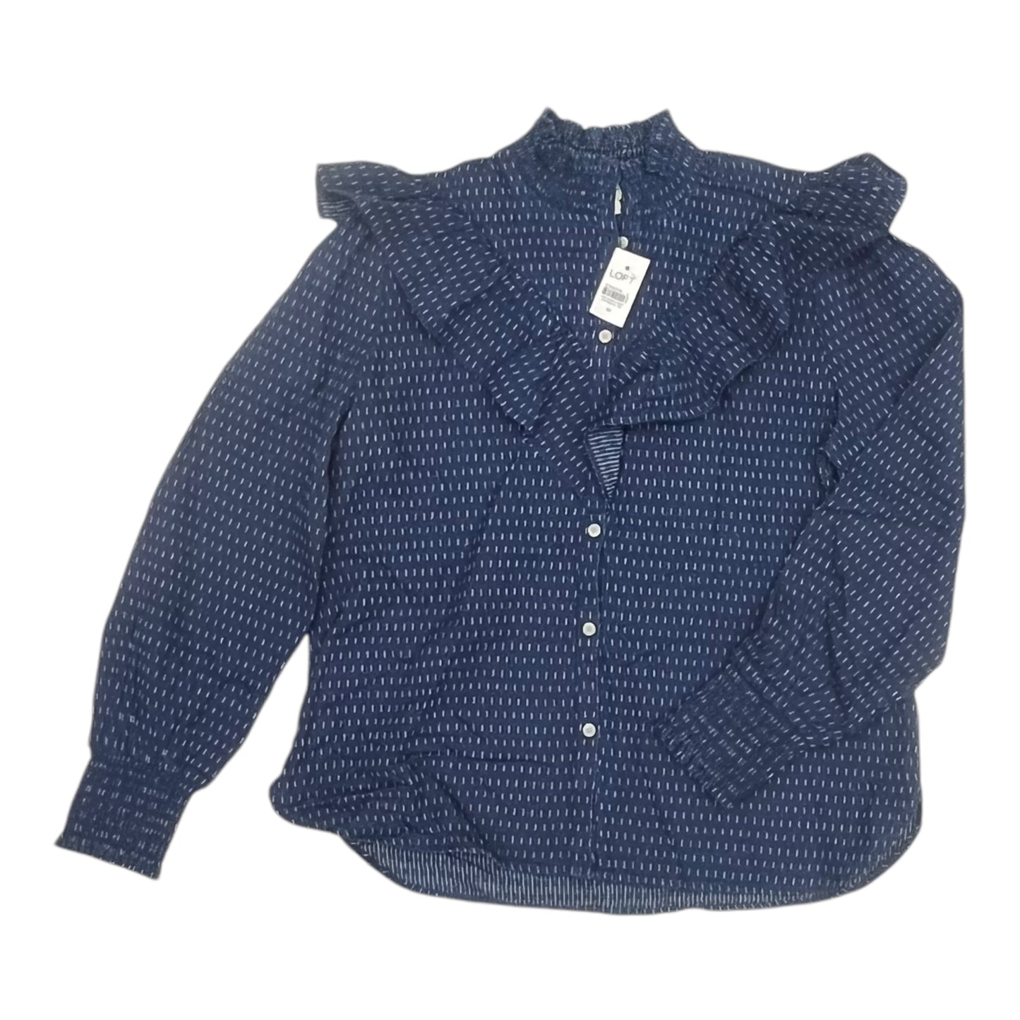 Top Ls By Loft In Navy, Size:M