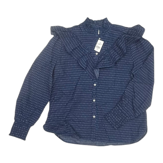 Top Ls By Loft In Navy, Size:M
