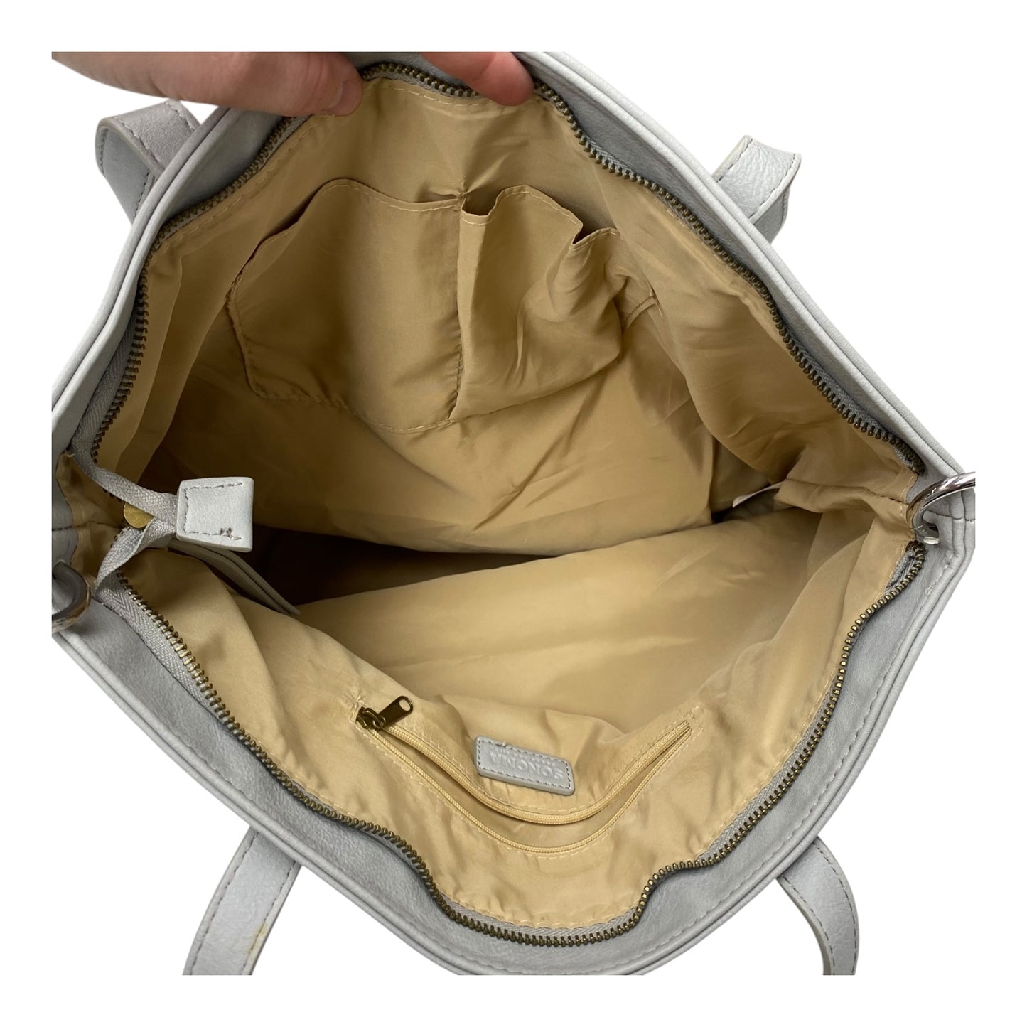 Handbag By Sonoma In Grey, Size:Large