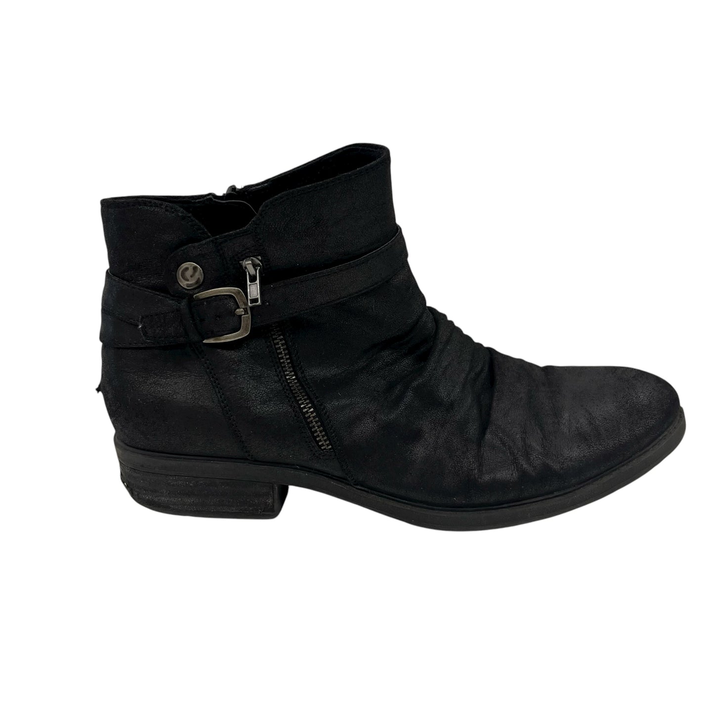 Boots Ankle Flats By Bare Traps In Black, Size:11