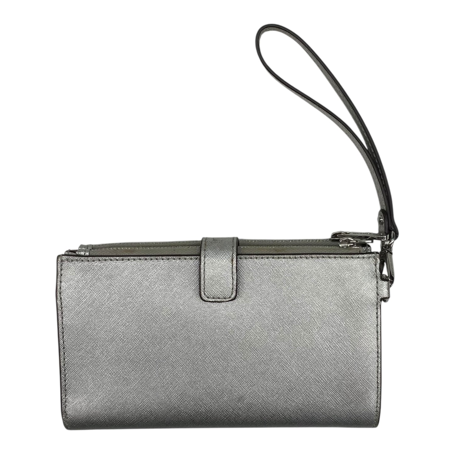 Wristlet Designer By Michael Kors In Silver, Size:Medium