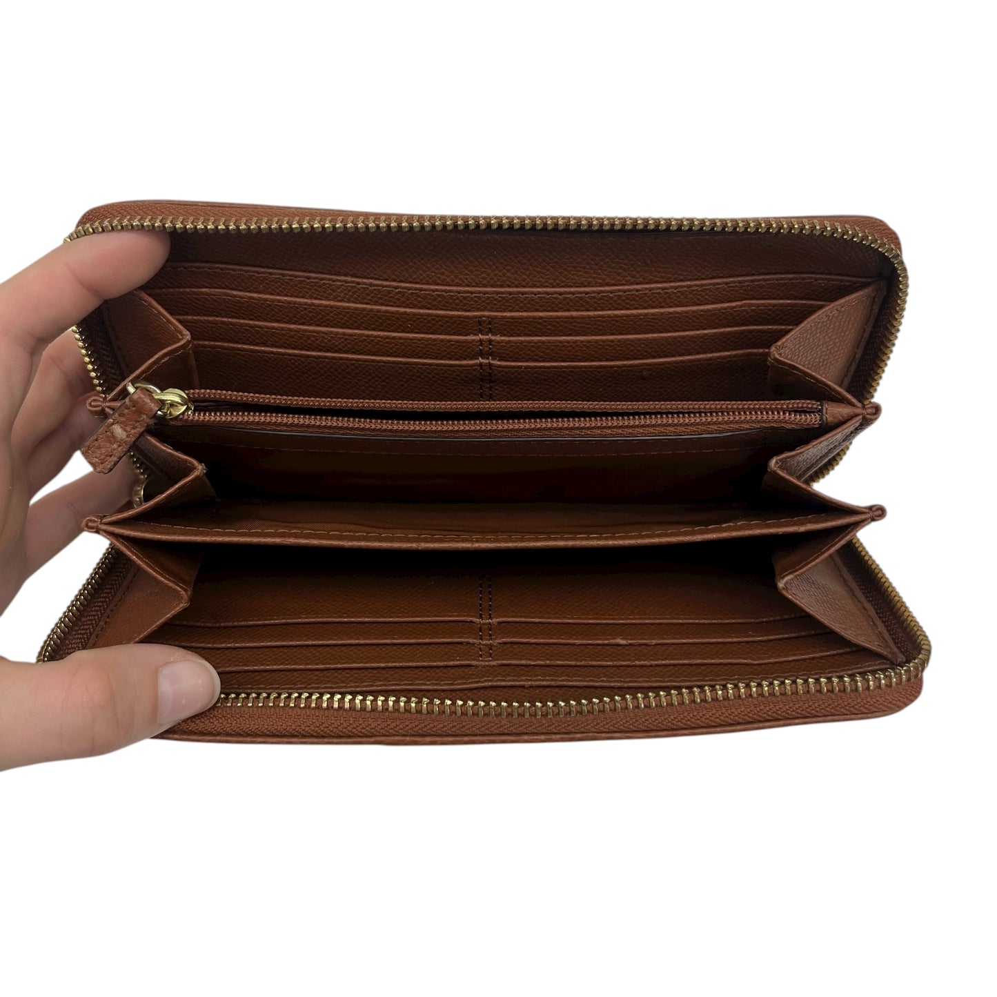 Wallet Designer By Coach In Brown, Size:Medium