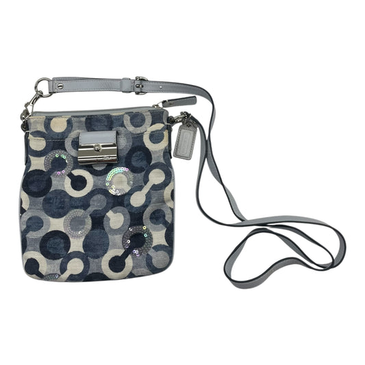 Crossbody Designer By Coach In Blue, Size:Small
