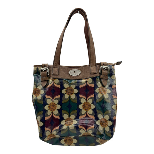 Handbag By Fossil In Floral Print, Size:Medium