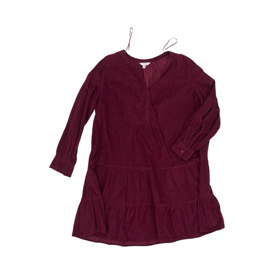 Dress Casual Short By Time And Tru In Maroon, Size:22