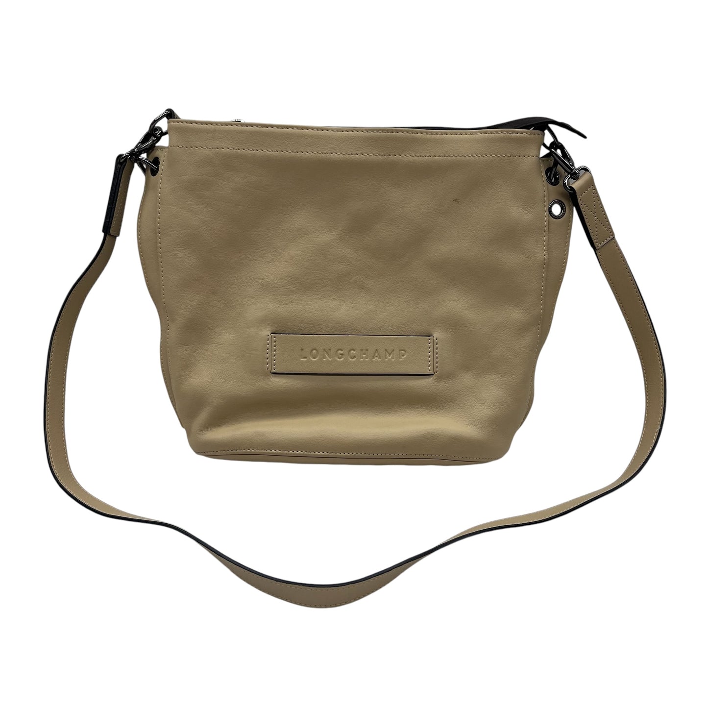 Handbag Designer By Longchamp In Tan, Size:Medium