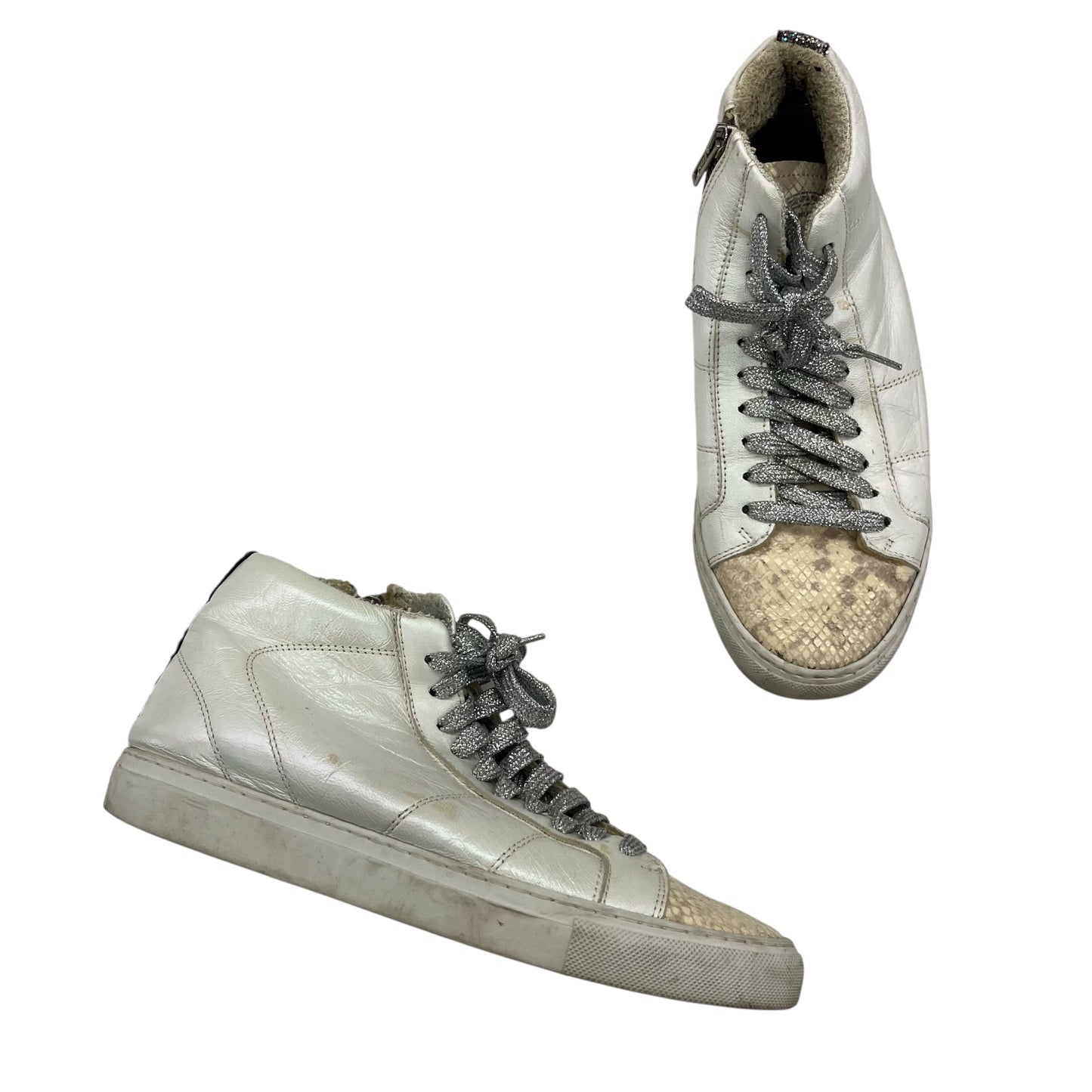 Shoes Sneakers By P448 In Cream, Size:7.5