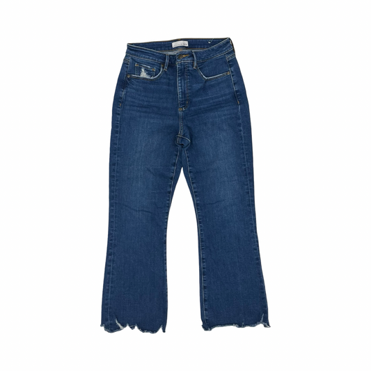 Jeans Cropped By Loft In Blue Denim, Size:8