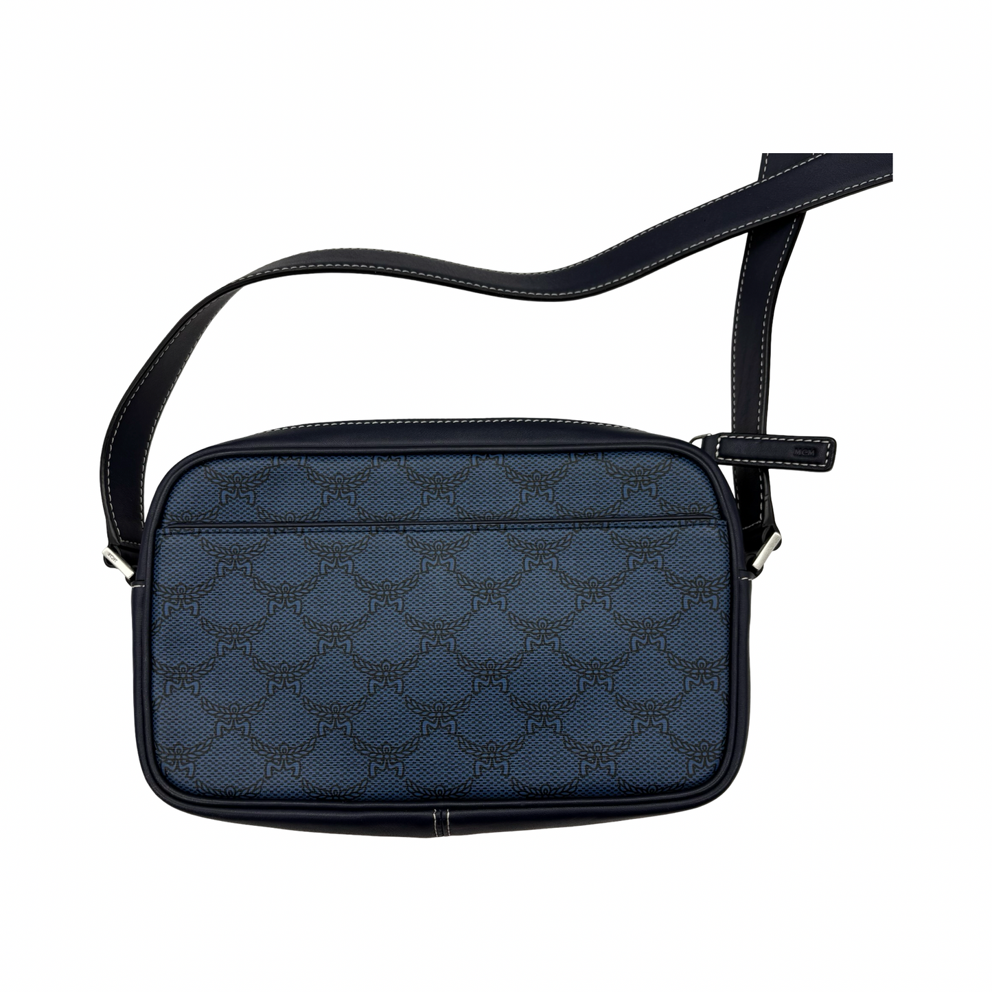 Crossbody Luxury Designer By Mcm In Blue, Size:Medium