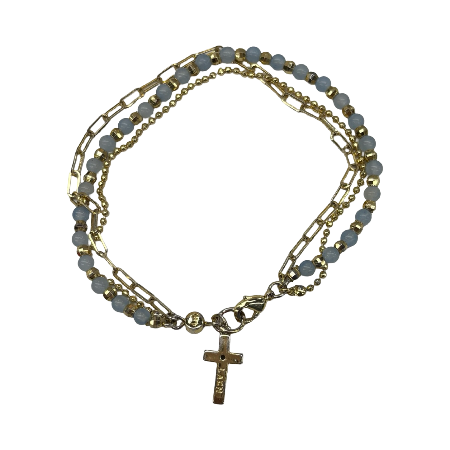 Bracelet Other By Clothes Mentor In Blue & Gold