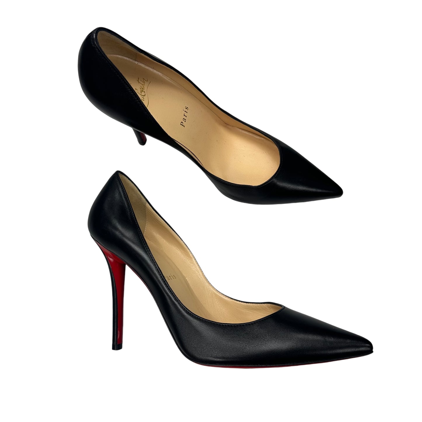 Shoes Luxury Designer By Christian Louboutin In Black, Size:8.5