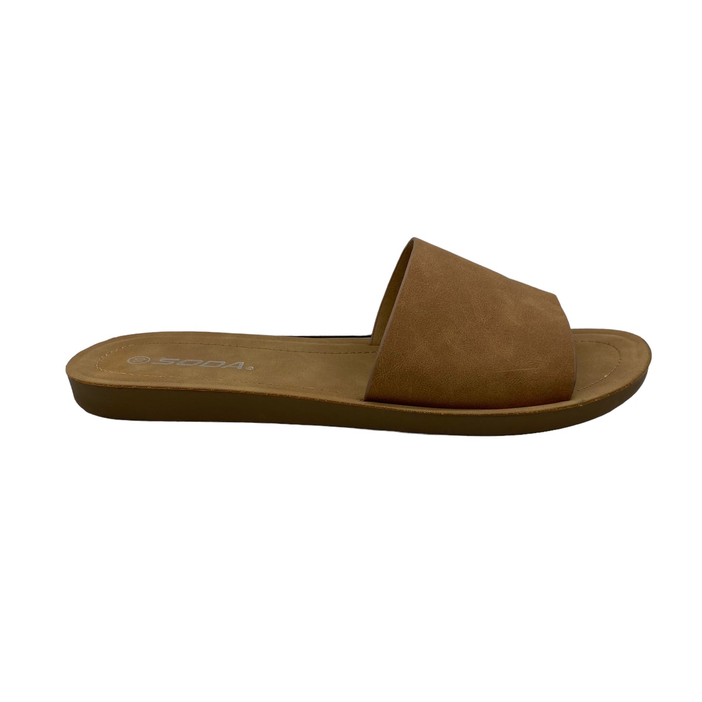 BROWN SANDALS FLATS by SODA Size:10