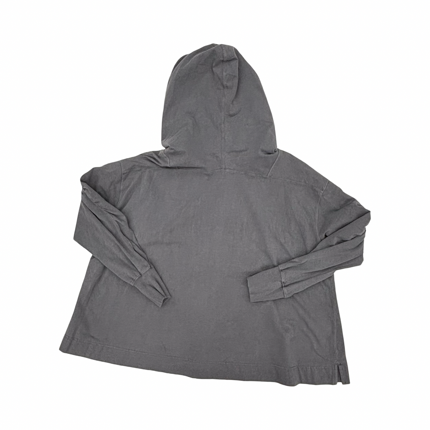Sweatshirt Hoodie By Free People In Grey, Size:M