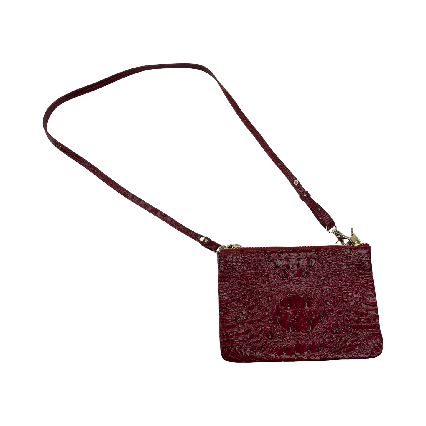 Crossbody Designer By Brahmin In Red, Size:Small