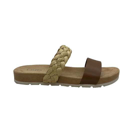 Sandals Flats By Cliffs By White Mountain In Tan, Size:8