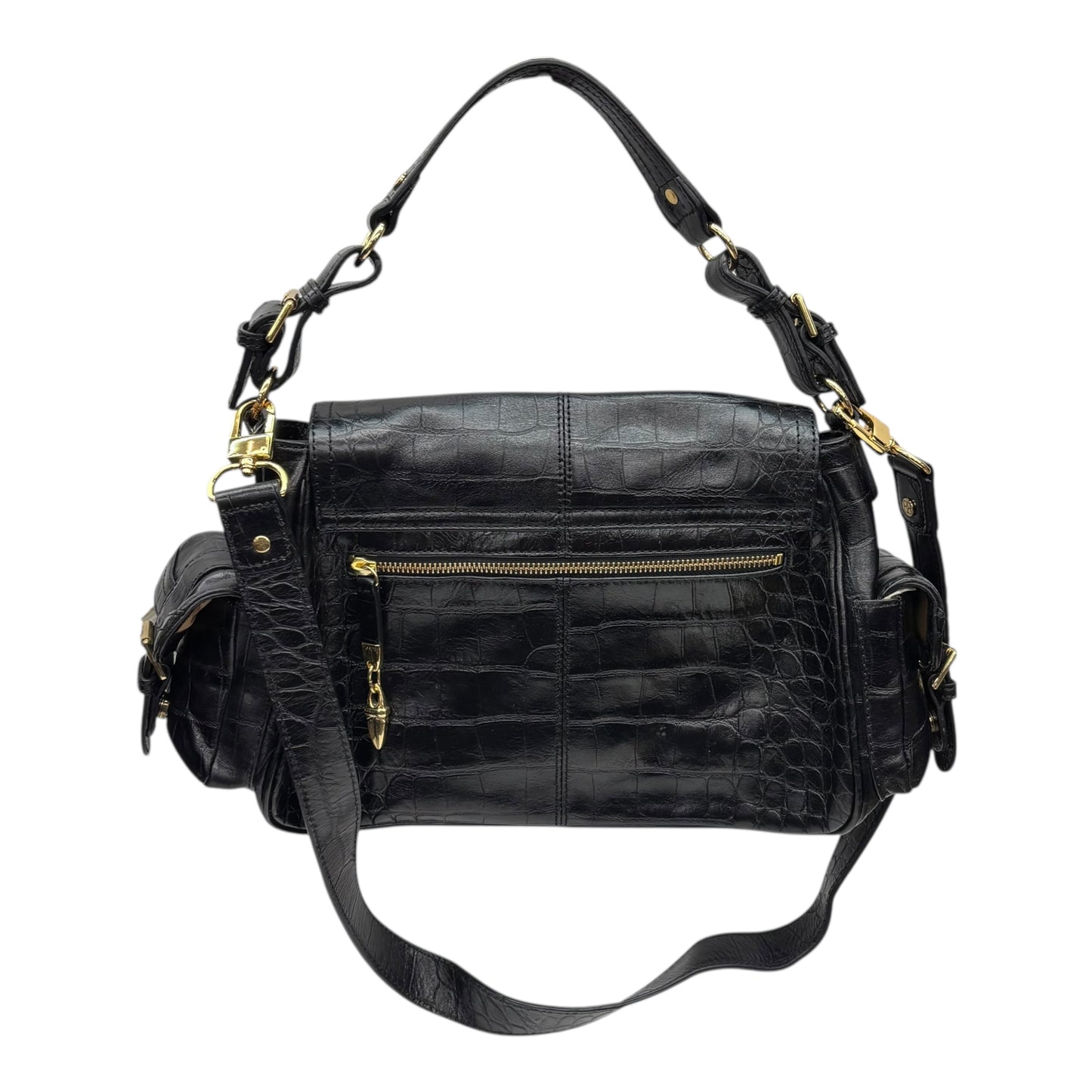 Handbag By Iman Hsn In Black, Size:Medium
