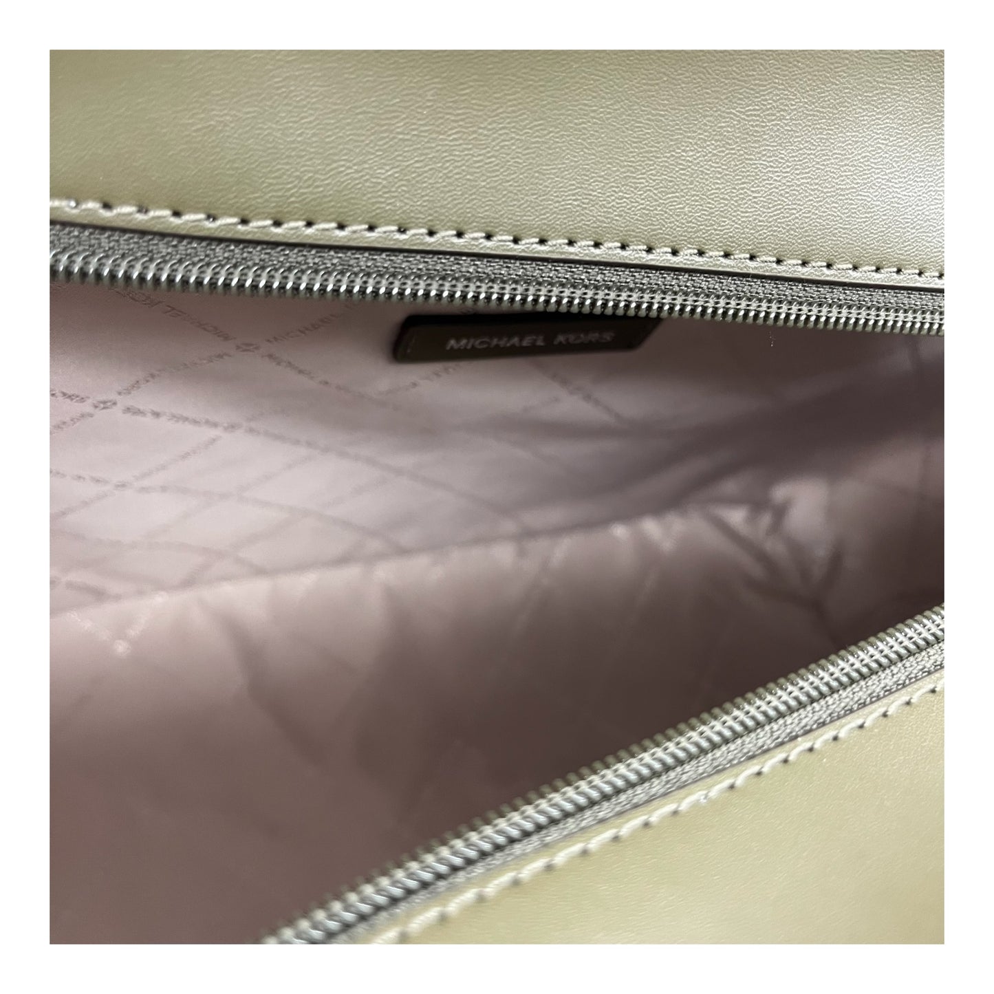 Handbag Designer By Michael Kors In Taupe, Size:Large