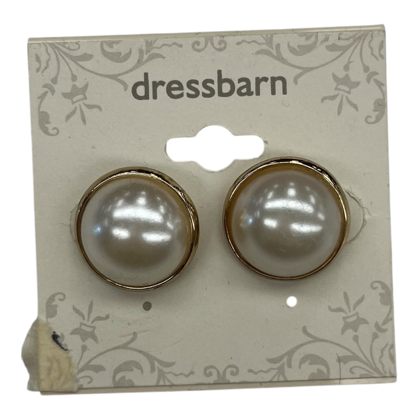 Earrings Stud By Dressbarn In Cream