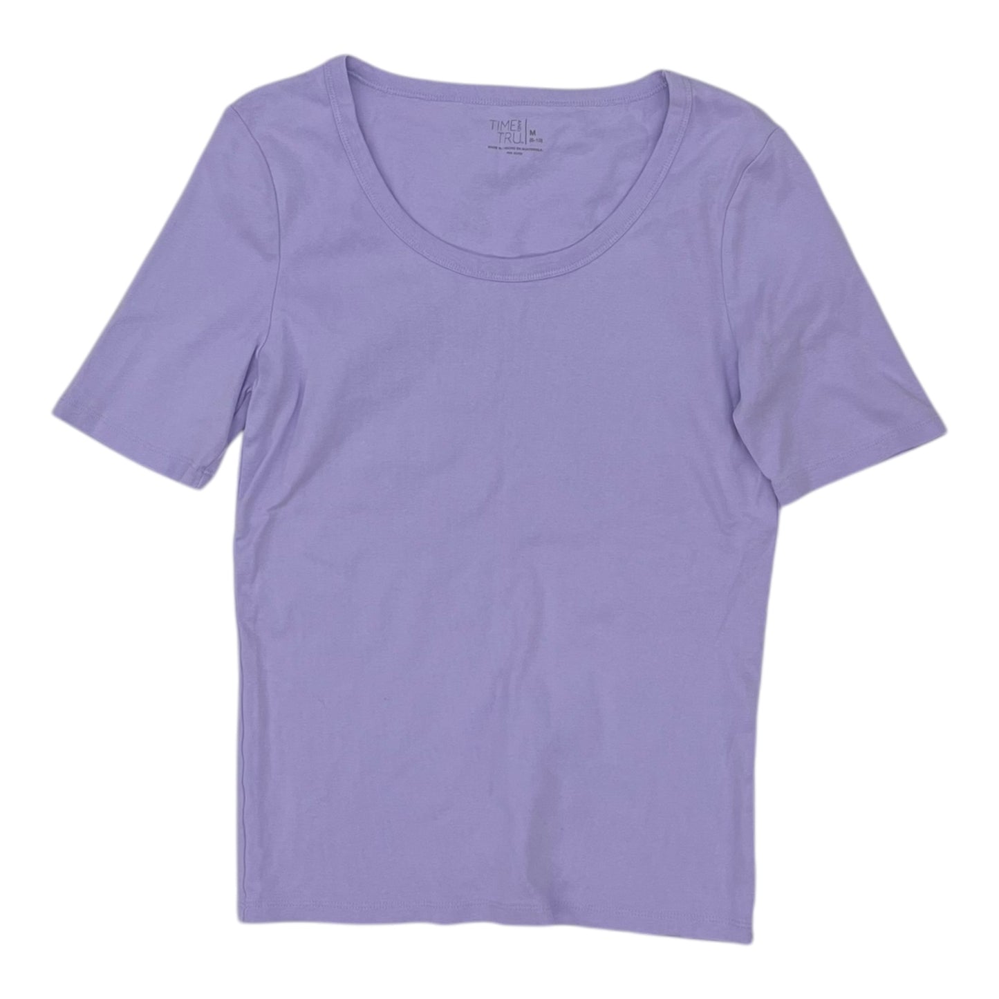 Top Ss Basic By Time And Tru In Purple, Size:M