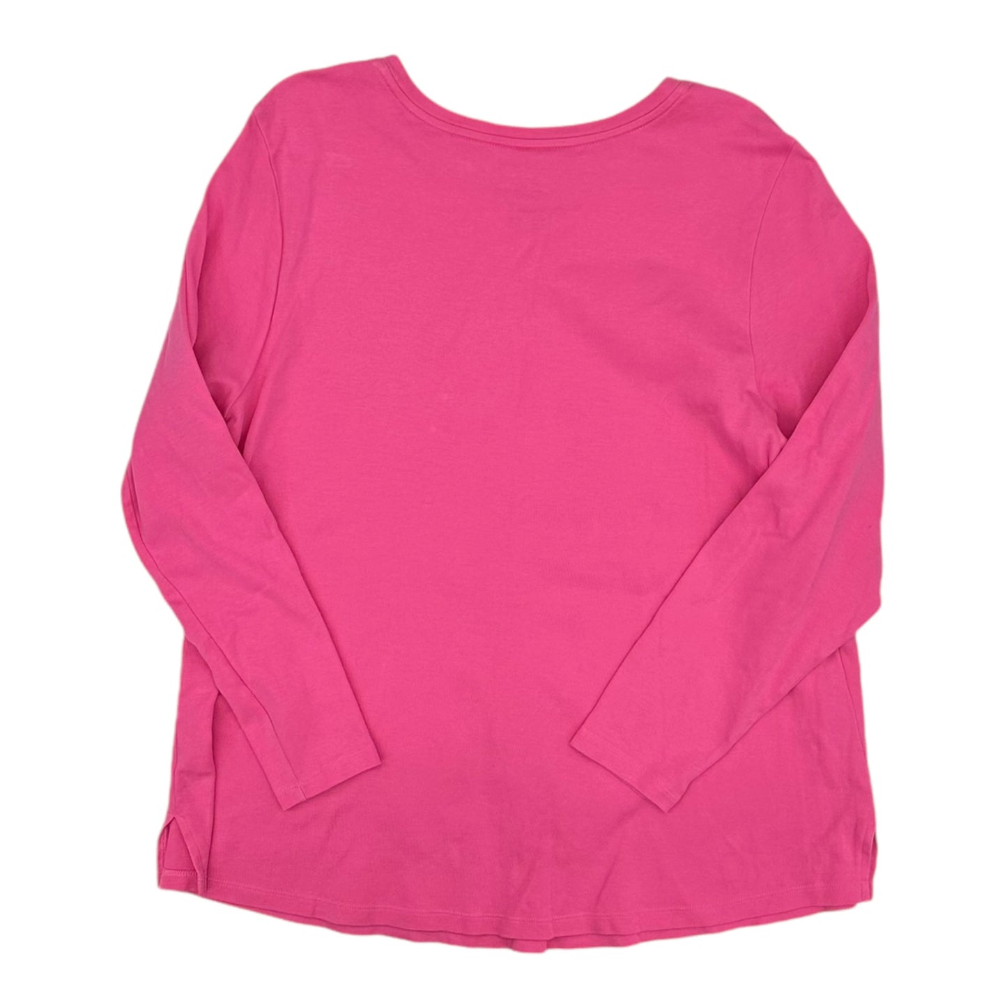 Top Ls Basic By Isaac Mizrahi Live Qvc In Pink, Size:1X