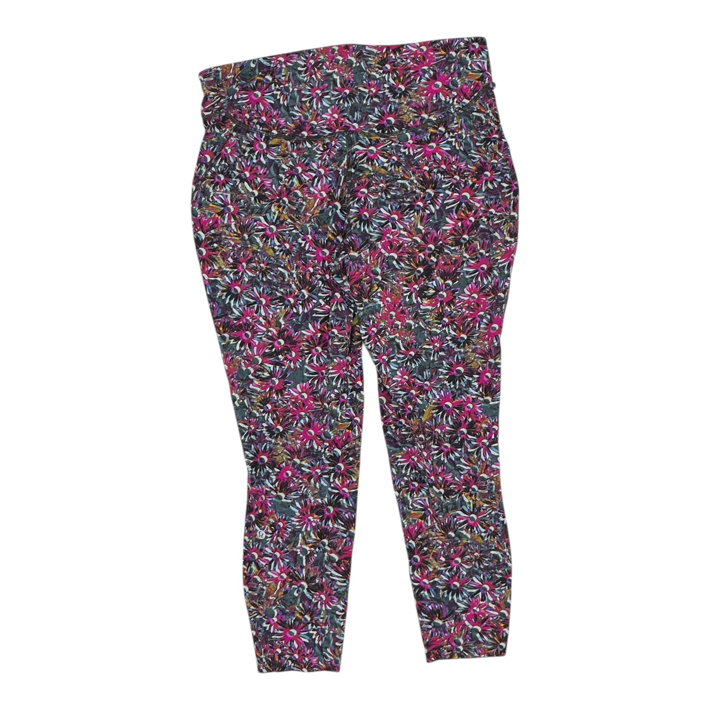 Athletic Leggings Capris By Lululemon In Floral Print, Size:L