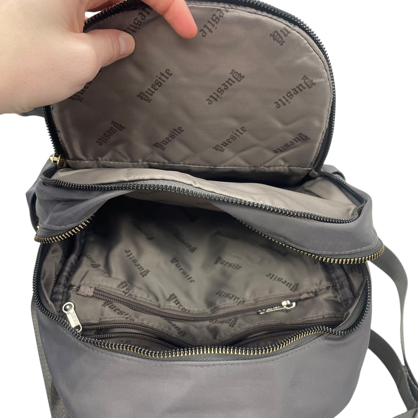 Backpack By Clothes Mentor In Grey, Size:Small