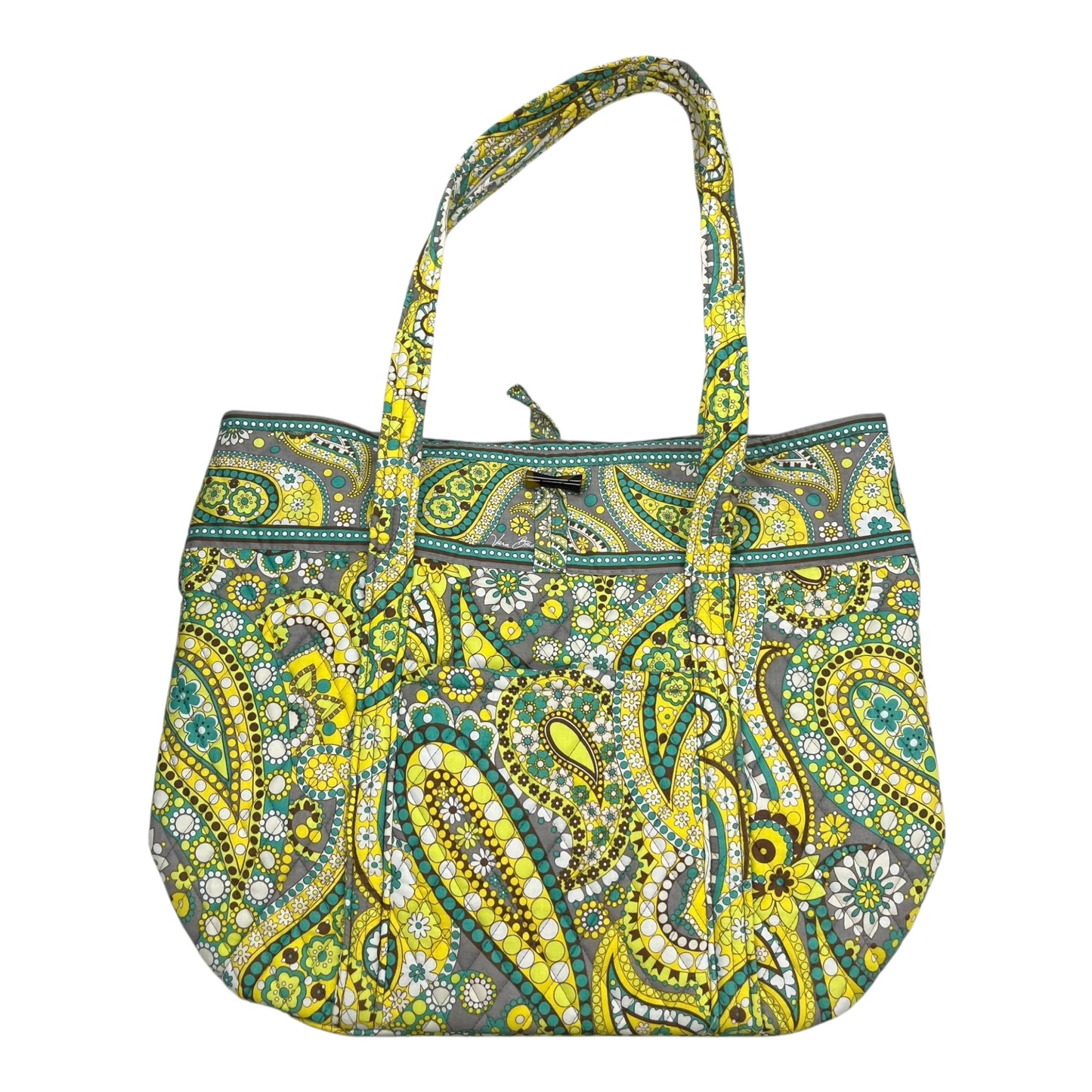 Handbag By Vera Bradley In Yellow, Size:Large