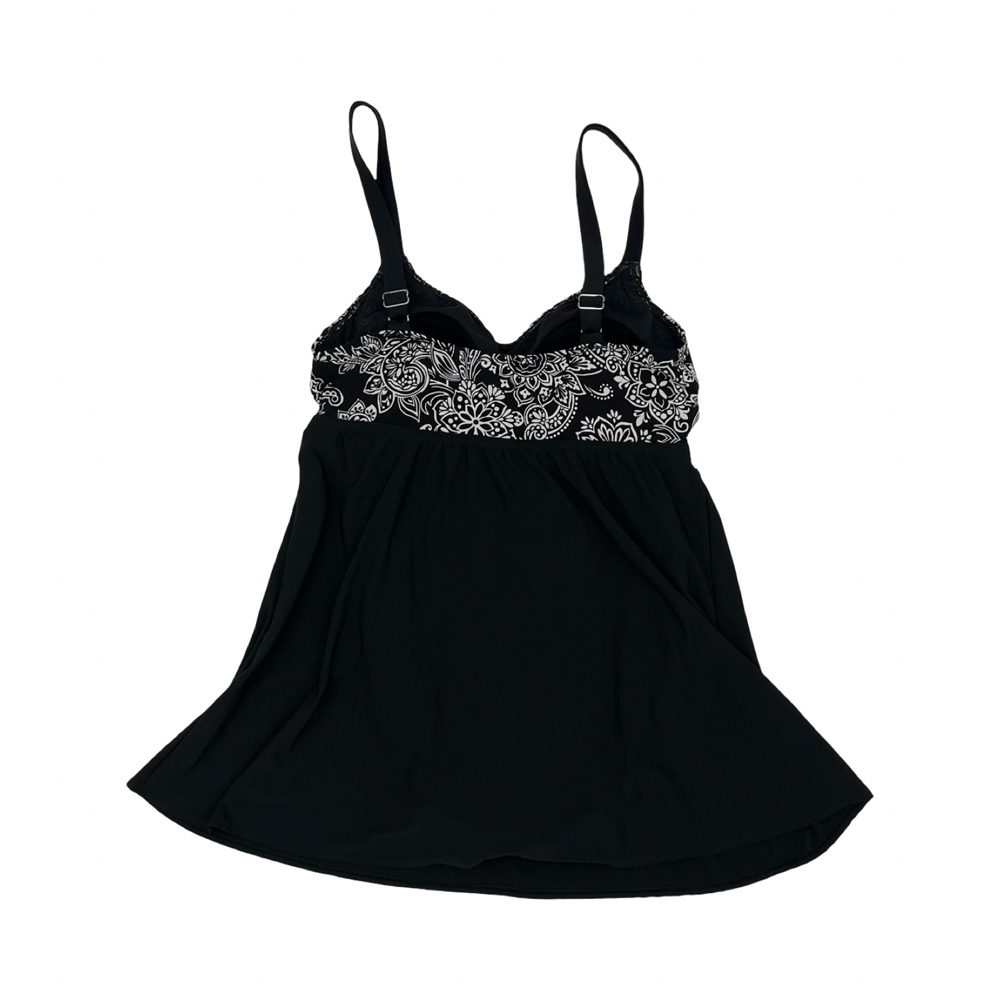 Swimsuit By Clothes Mentor In Black & White, Size:M