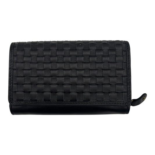 Wallet Leather By Clothes Mentor In Black, Size:Small