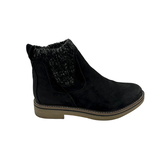 Boots Ankle Flats By Comfortiva In Black, Size:8