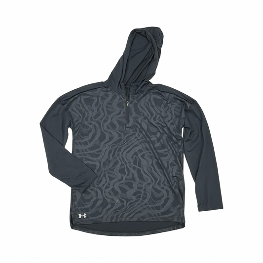 Athletic Top Ls Hoodie By Under Armour In Grey, Size:M