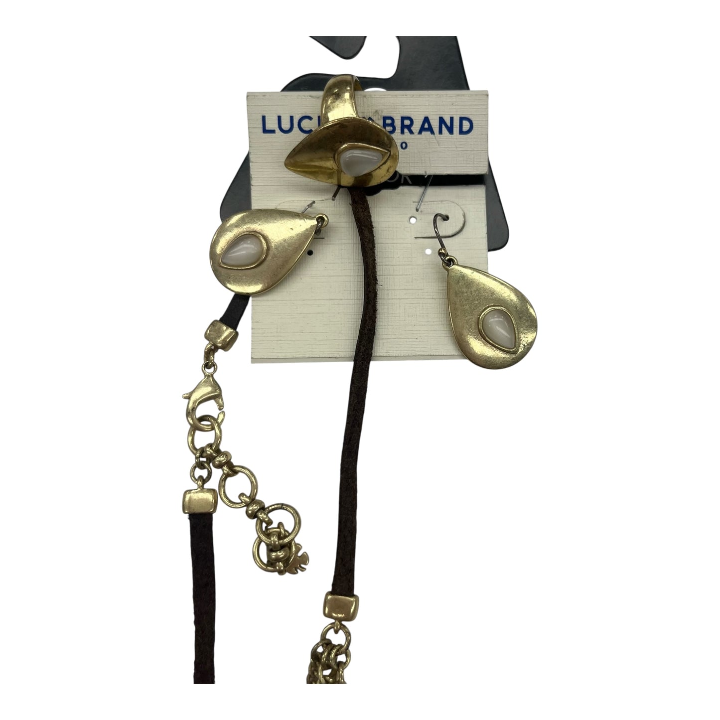 NECKLACE SET by LUCKY BRAND In BROWN & GOLD, Size: 03 PIECE SET