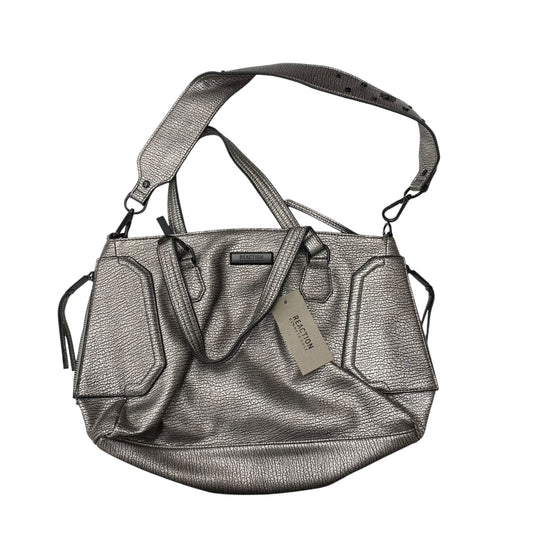 Handbag By Kenneth Cole Reaction In Silver, Size:Medium