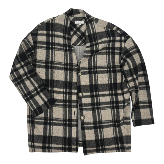 Jacket Shirt By Michael Stars In Plaid Pattern, Size:S