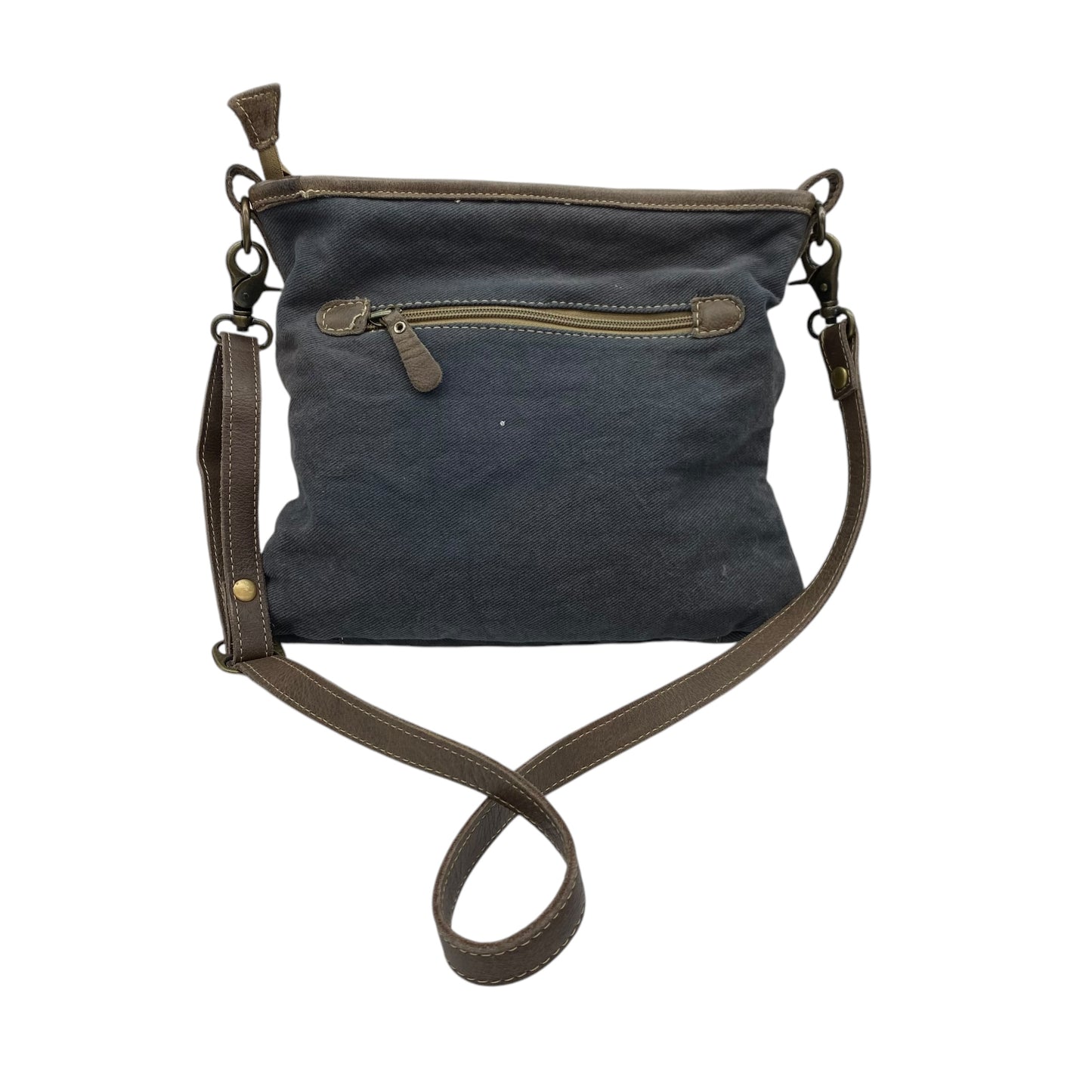 Crossbody By Myra In Grey, Size:Medium