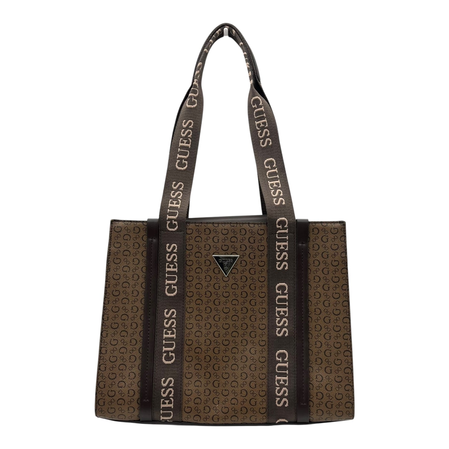 Handbag By Guess In Brown, Size:Medium